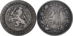 World Coins - Coin, Netherlands, 2-1/2 Cent, 1886