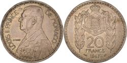 World Coins - Coin, Monaco, Louis II, 20 Francs, Vingt, 1947, , Copper-nickel, KM:124