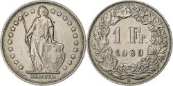 World Coins - Switzerland, Franc, 1969, Bern, Copper-nickel, , KM:24a.1