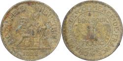 World Coins - France, Chambre de commerce, Franc, 1922, Paris, , Aluminum-Bronze