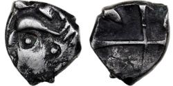 Ancient Coins - Volcae Tectosages, Drachme "à la tête cubiste", 1st century BC, Silver