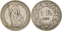 World Coins - Coin, Switzerland, Franc, 1911, Bern, , Silver, KM:24