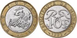 World Coins - Monaco, Rainier III, 10 Francs, 1992, Bi-Metallic, , Gadoury:MC160