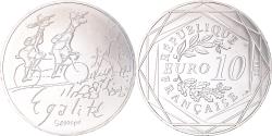 World Coins - France, 10 Euro, 2014, Paris, Sempé Égalité Printemps, , Silver