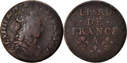 World Coins - Coin, France, Louis XIV, Liard de France au buste juvénile, deuxième type
