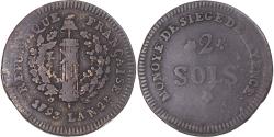World Coins - Coin, Germany, 2 Sols, 1793, Mayence, Siège de Mayence, , Copper