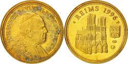 World Coins - France, Medal, Jean-Paul II, 1996 Reims, Religions & beliefs, , Vermeil