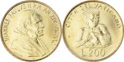 World Coins - Coin, VATICAN CITY, John Paul II, 200 Lire, 1992, , Aluminum-Bronze