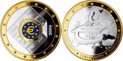 World Coins - France, Medal, 10 ans de l'Euro, 2009, , Copper Gilt