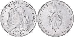 World Coins - Coin, VATICAN CITY, Paul VI, 5 Lire, 1973, , Aluminum, KM:118
