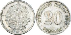 World Coins - Coin, GERMANY - EMPIRE, Wilhelm I, 20 Pfennig, 1876, Dresde, , Silver