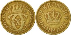 World Coins - Coin, Denmark, Christian X, 2 Kroner, 1925, Copenhagen,