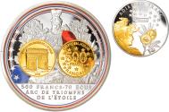 World Coins - France, Medal, Adieu au Franc, 500 Francs Arc de Triomphe de l'Etoile, Politics