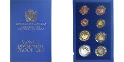 World Coins - San Marino, Coffret 1c. à 2€, 2008, Rome, BE,