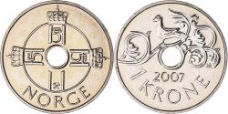 World Coins - Coin, Norway, Harald V, Krone, 2007, , Copper-nickel, KM:462