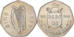World Coins - Ireland, 50 Pence, 1988, Copper-nickel, , KM:26