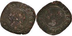 World Coins - Coin, France, Henri III, Double Tournois, 1589, Grenoble, , Copper
