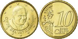 World Coins - VATICAN CITY, 10 Euro Cent, 2008, , Brass, KM:385