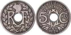 World Coins - Coin, France, Lindauer, 5 Centimes, 1924, , Copper-nickel, KM:875