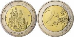 World Coins - Germany, 2 Euro, Bayern, 2012, Munich, Bi-Metallic,