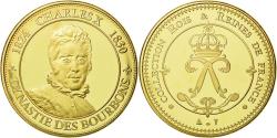World Coins - France, Medal, Les Rois de France, Charles X, History, , Copper Gilt