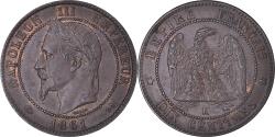 World Coins - Coin, France, Napoleon III, 10 Centimes, 1861, Bordeaux, , Bronze