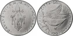 World Coins - Vatican, Paul VI, 100 Lire, 1974 / Anno XII, Rome, Stainless Steel,
