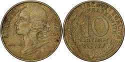 World Coins - France, 10 Centimes, Marianne, 1977, Paris, Aluminum-Bronze,