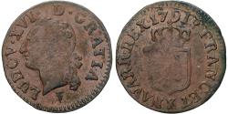 World Coins - France, Louis XVI, 1/2 Sol, 1791, Bordeaux, Copper, , Gadoury:348