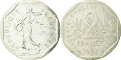 World Coins - Coin, France, 2 Francs, 1981, Paris, Piéfort, , Silver, KM:P704