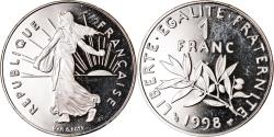 World Coins - Coin, France, Semeuse, Franc, 1998, Paris, Proof, , Nickel, KM:925.1