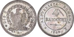 World Coins - Coin, Italy, ROMAN REPUBLIC, 4 Baiocchi, 1849, Rome, , Silver, KM:24