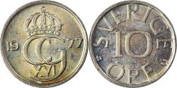 World Coins - Coin, Sweden, 10 Öre, 1977