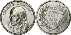 World Coins - France, Medal, Mère Teresa, Prix Nobel de la Paix 1979, Copper-nickel,