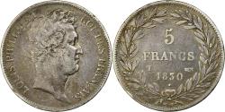 World Coins - France, Louis-Philippe, 5 Francs, 1830, Nantes, , Silver, KM:735.12