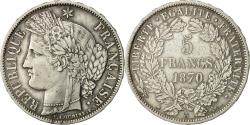 World Coins - Coin, France, Cérès, 5 Francs, 1870, Paris, , Silver, KM:819