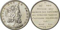 World Coins - France, Medal, Les Rois de France, Clovis, History, Piéfort,