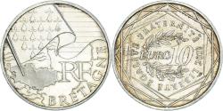 World Coins - France, 10 Euro, 2010, Paris, Bretagne, , Silver, KM:1648