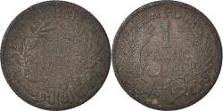 World Coins - Coin, Tunisia, Bon pour 1 franc, 1921, Paris, , Aluminum-Bronze, KM:247