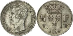 World Coins - Coin, France, Charles X, 1/4 Franc, 1829, Lille, , Silver, KM:722.12