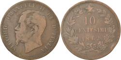 World Coins - Coin, Italy, Vittorio Emanuele II, 10 Centesimi, 1862, , Copper