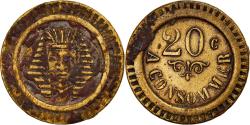World Coins - France, 20 Centimes, Token "à consommer", Pharaon, , Nickel plated
