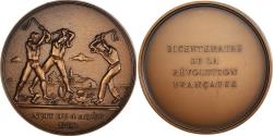 World Coins - France, Medal, Révolution Française, Nuit du 4 Août, History, 1987, Boto