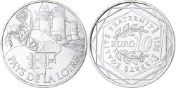 World Coins - France, 10 Euro, Pays de la Loire, 2011, MDP, Silver,