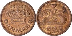 World Coins - Coin, Denmark, 25 Öre, 1993