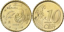 World Coins - Spain, 10 Euro Cent, 2005, Madrid, Nordic gold,