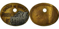 World Coins - France, Token, Mines de Bruay, Jeton de Fosse N°S7, , Copper