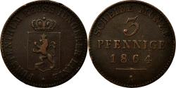 World Coins - Coin, German States, REUSS-SCHLEIZ, Heinrich LXVII, 3 Pfennig, 1864, Berlin