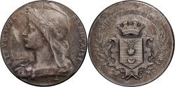 World Coins - France, Medal, Caisse d'Epargne de Roanne, Silver, Desaide,