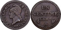 World Coins - France, Centime, Dupré, AN 7 (1798-1799), Paris, Bronze, , Gadoury:76